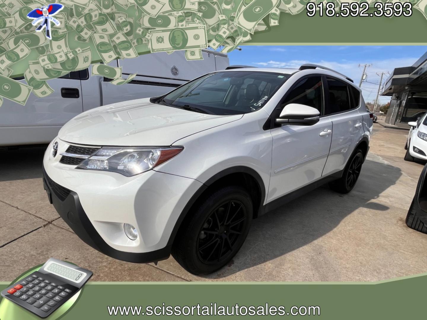 2013 WHITE TOYOTA RAV4 LIMITED Limited AWD (2T3YFREV9DW) with an 2.5L L4 DOHC 16V engine, 6-Speed Automatic transmission, located at 8101 E. Skelly Dr., Tulsa, OK, 74129, (918) 592-3593, 36.121891, -95.888802 - Photo#0